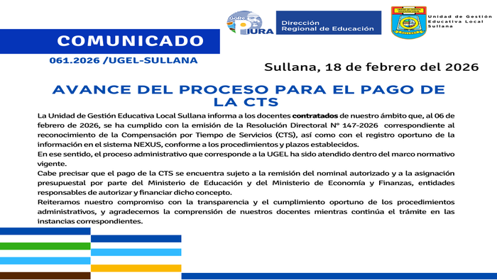 Comunicado N°61-2026