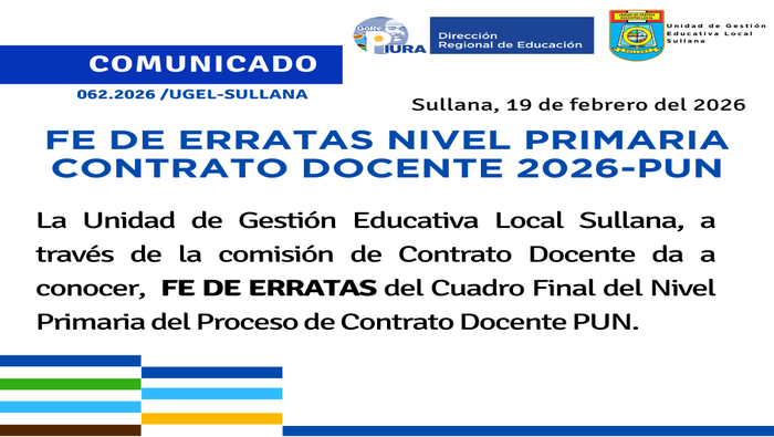 Comunicado N°62-2026