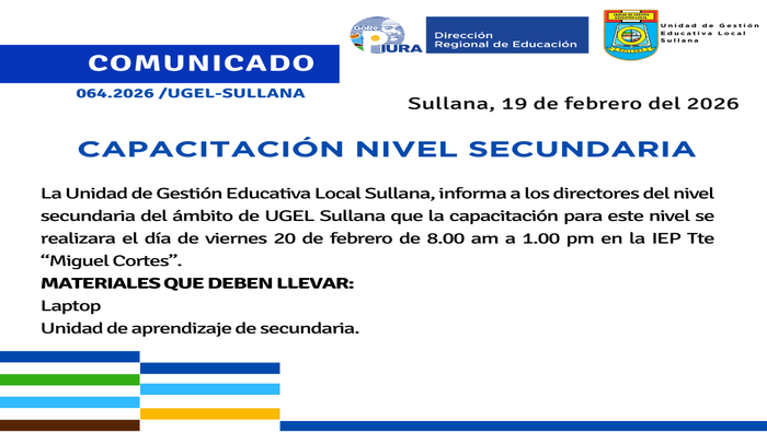 Comunicado N°64-2026