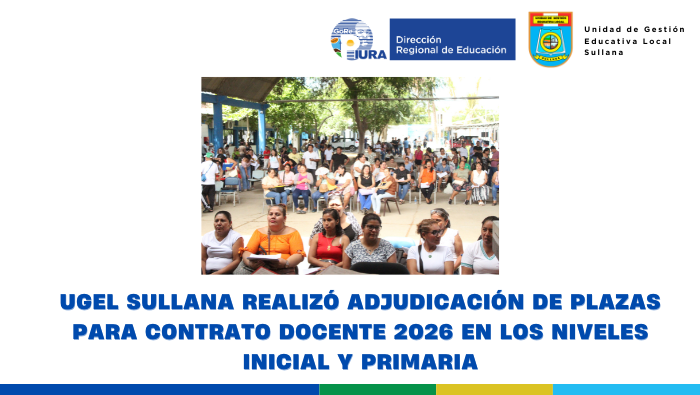 Adjudicación del nivel inicial y primaria 