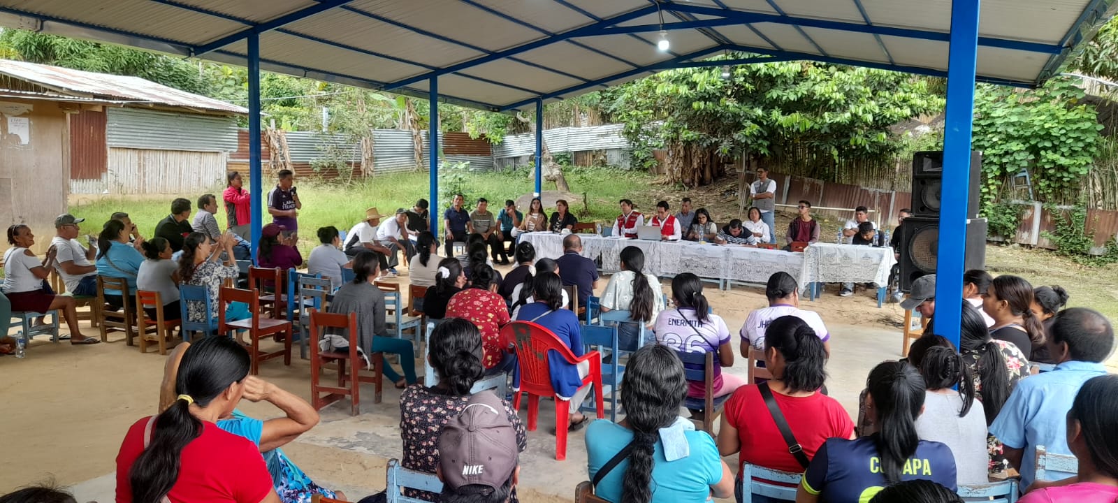 La segunda reunión interinstitucional reportó avances clave en la ejecución del proyecto educativo en centro poblado de Lamas.