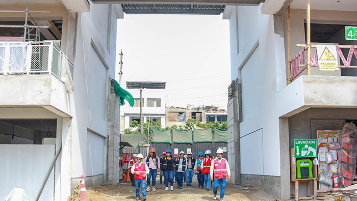 Obras de la IE 0142 Mártir Daniel Alcides Carrión presentan un importante avance