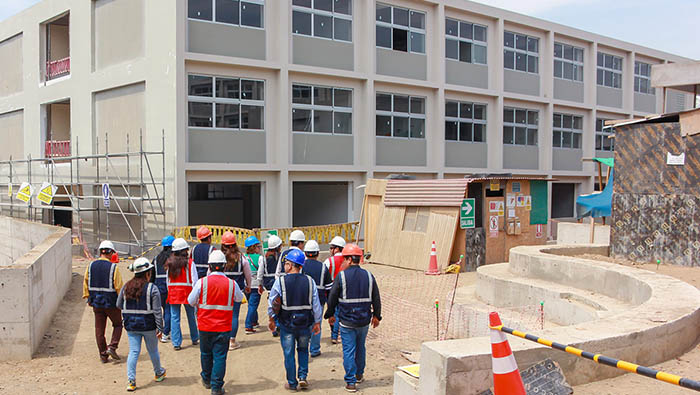 Obras de la IE 0142 Mártir Daniel Alcides Carrión presentan un importante avance