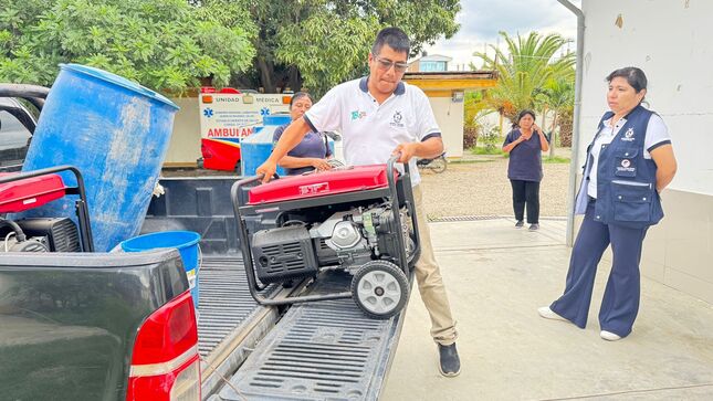 Geresa Lambayeque supervisa centro de salud de Olmos ante recientes lluvias