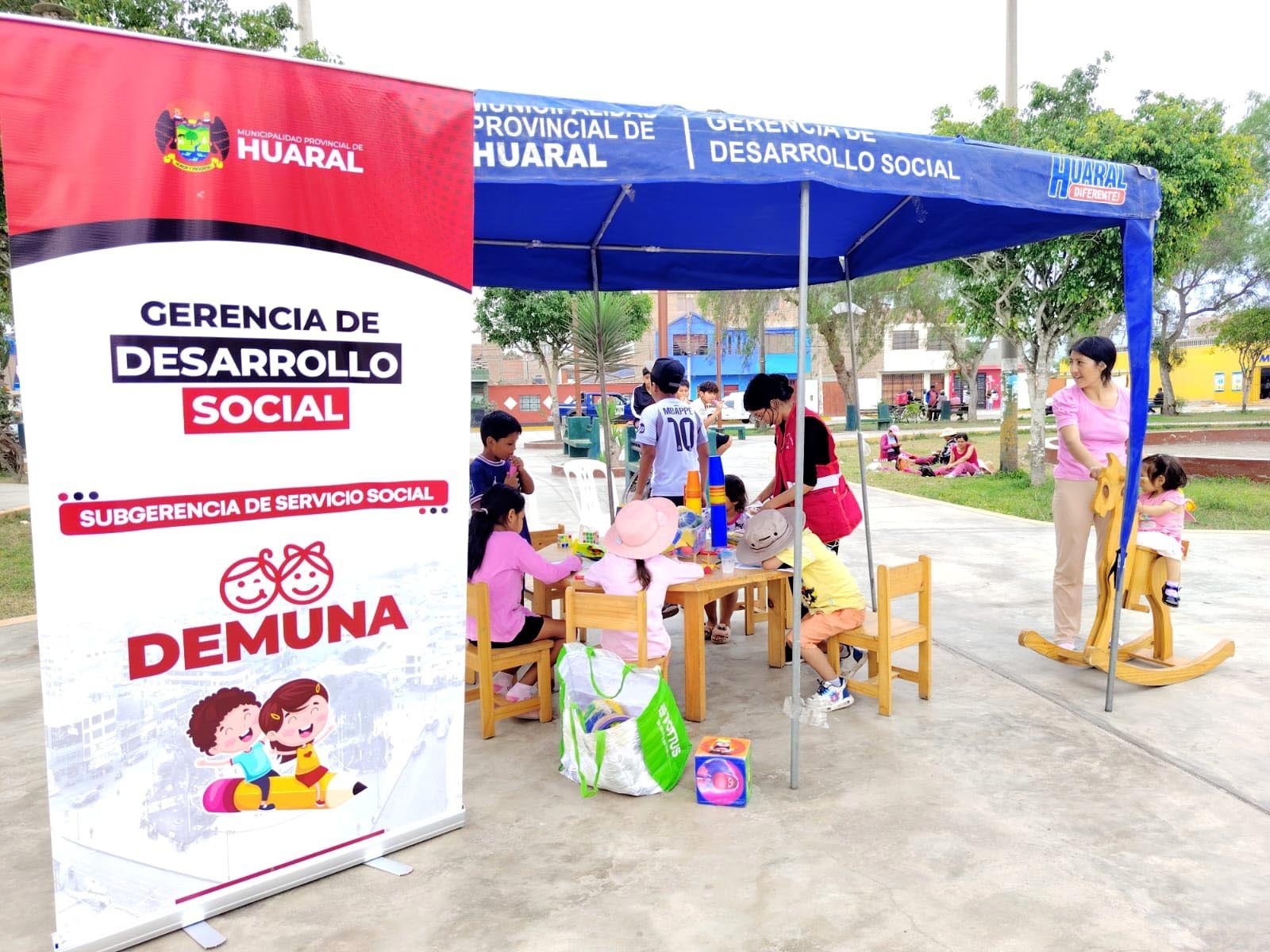 Municipalidad de Huaral fortalece políticas de protección a la niñez con el Programa “Juguemos en Tu Parque”