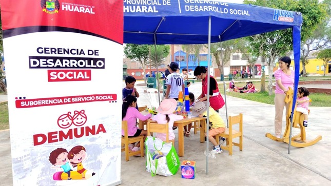 Municipalidad de Huaral fortalece políticas de protección a la niñez con el Programa “Juguemos en Tu Parque”