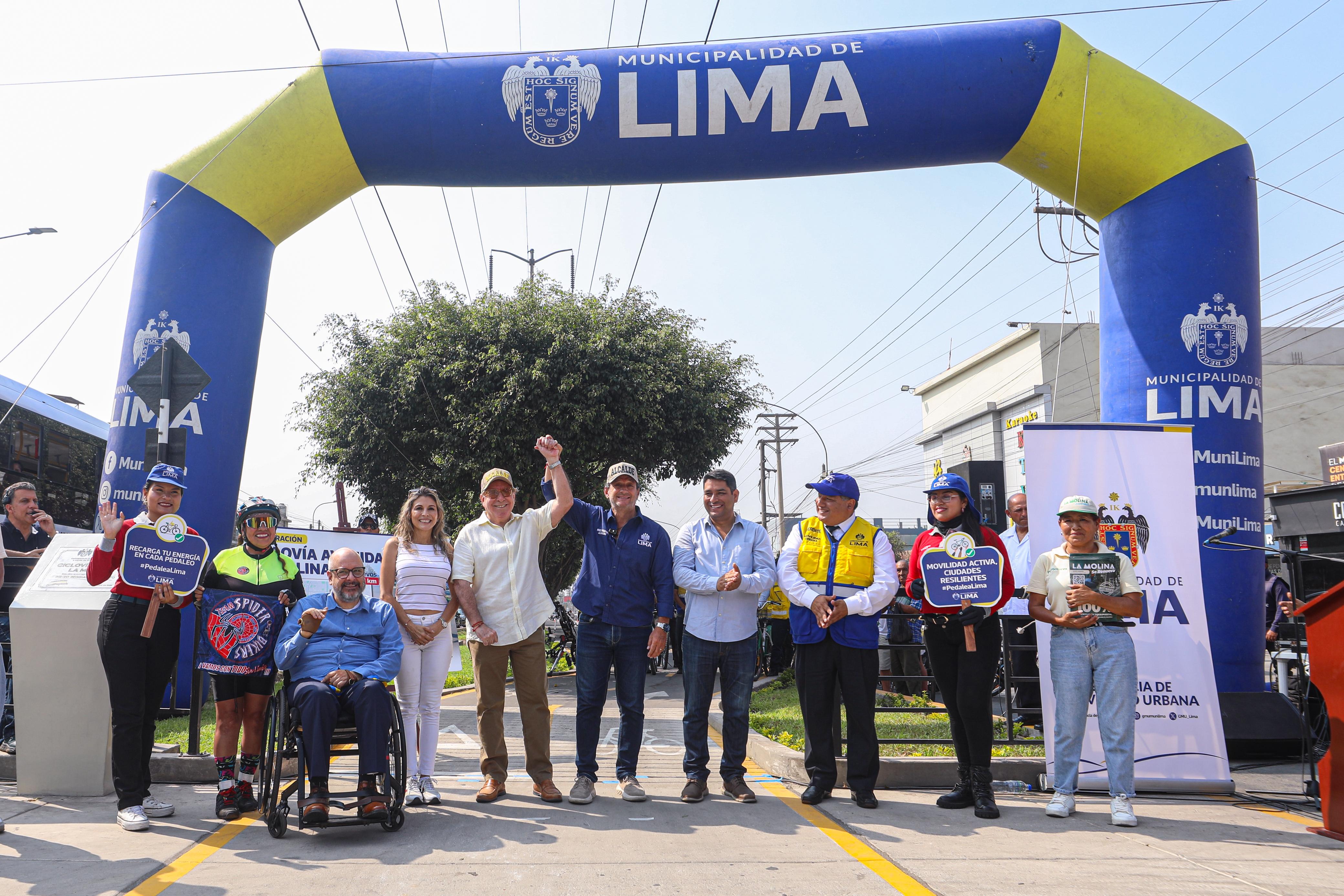 Municipalidad de Lima inaugura ciclovía de más de 2 kilómetros en la avenida La Molina y fortalece la movilidad sostenible en Lima Este
