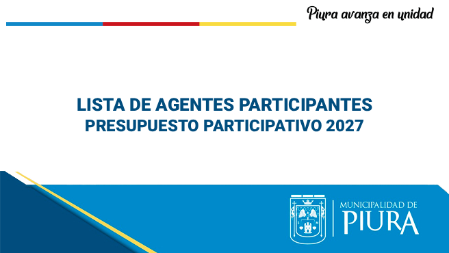 LISTA DE AGENTES PARTICIPANTES - PPTO PARTICIPATIVO 2027.