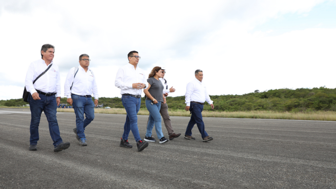 Alta Dirección de CORPAC supervisa trabajos de mantenimiento correctivo del Aeropuerto de Jaén