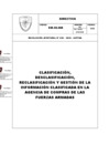 Vista preliminar de documento Anexo de RJ - Clasificación, Desclasificación, Reclasificación y Gestión de la Información Clasificada en la ACFFAA