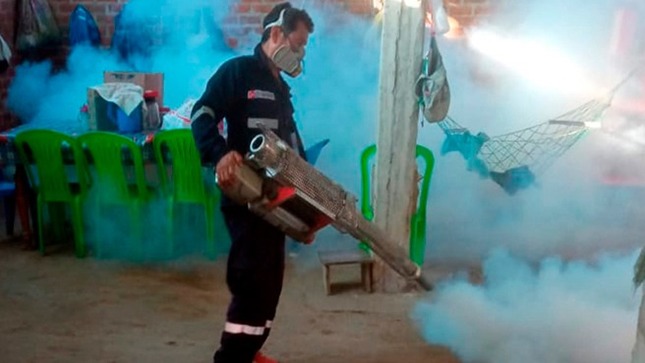 Piura: realizan acciones de fumigación en 3000 viviendas del centro poblado de Paccha y anexos