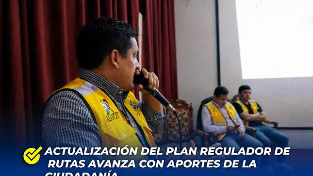 Actualización Del Plan Regulador De Rutas Avanza Con Aportes De La Ciudadanía.