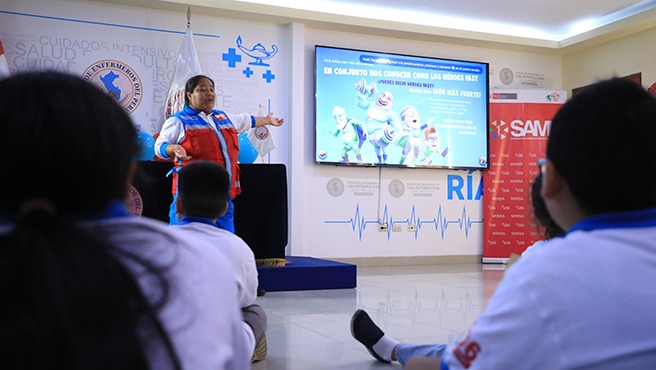 Minsa realiza lanzamiento de SAMU Kids, estrategia que enseña a menores a identificar accidentes cardiovasculares