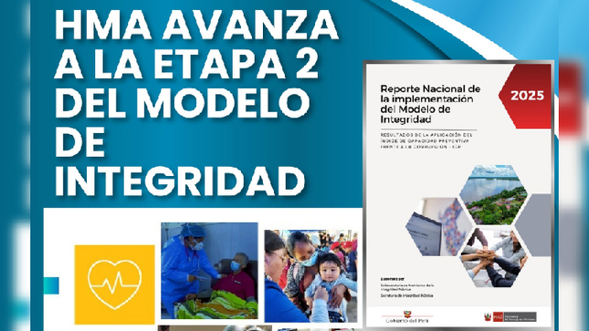 Hospital María Auxiliadora avanza a la etapa 2 del modelo de integridad y fortalece gestión transparente y anticorrupción