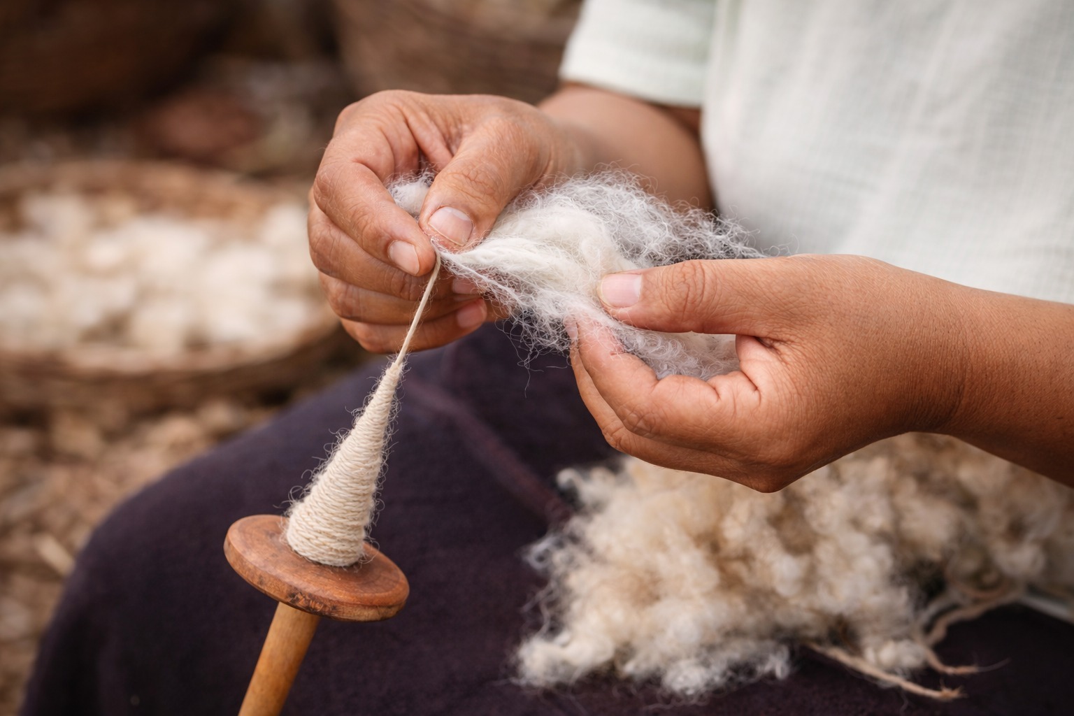 Chan Chan: revive el arte ancestral del hilado en algodón nativo