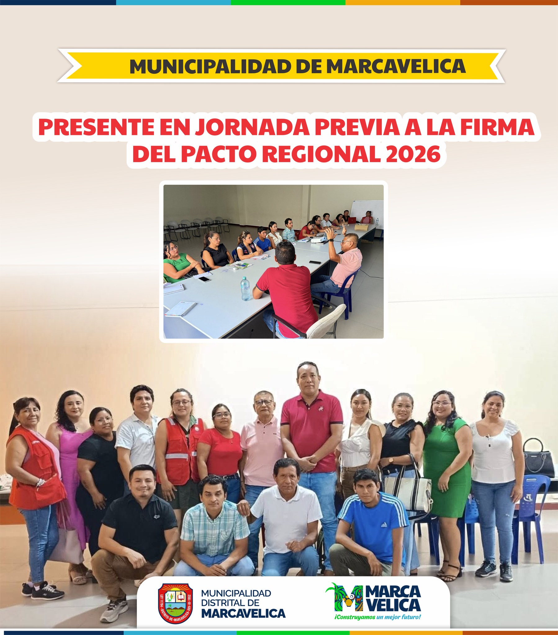 Marcavelica presente en jornada previa a la firma del pacto regional 2026