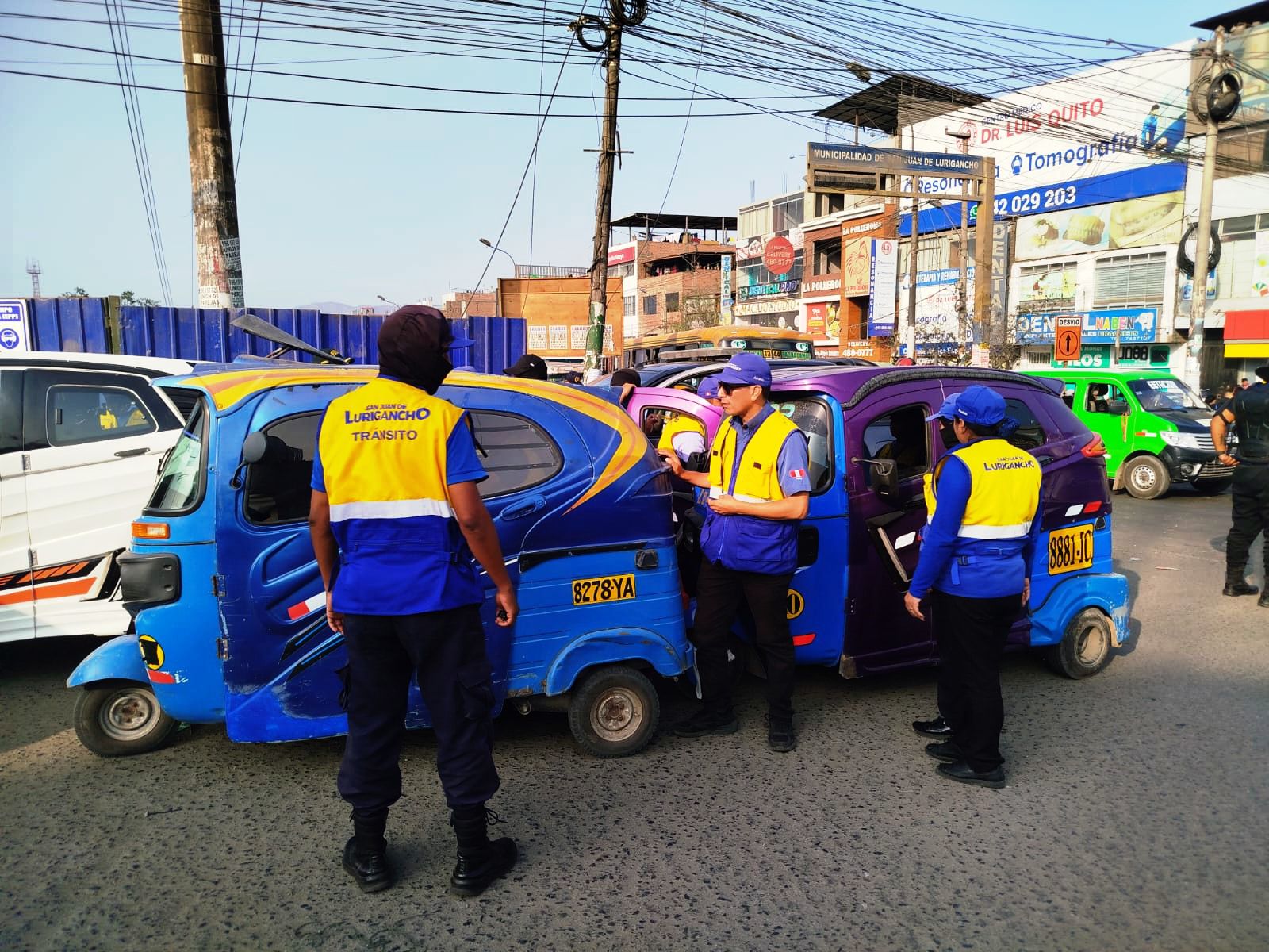 ¡Golpe a la informalidad! 12 mototaxis piratas al depósito municipal tras megaoperativo en av. El Muro