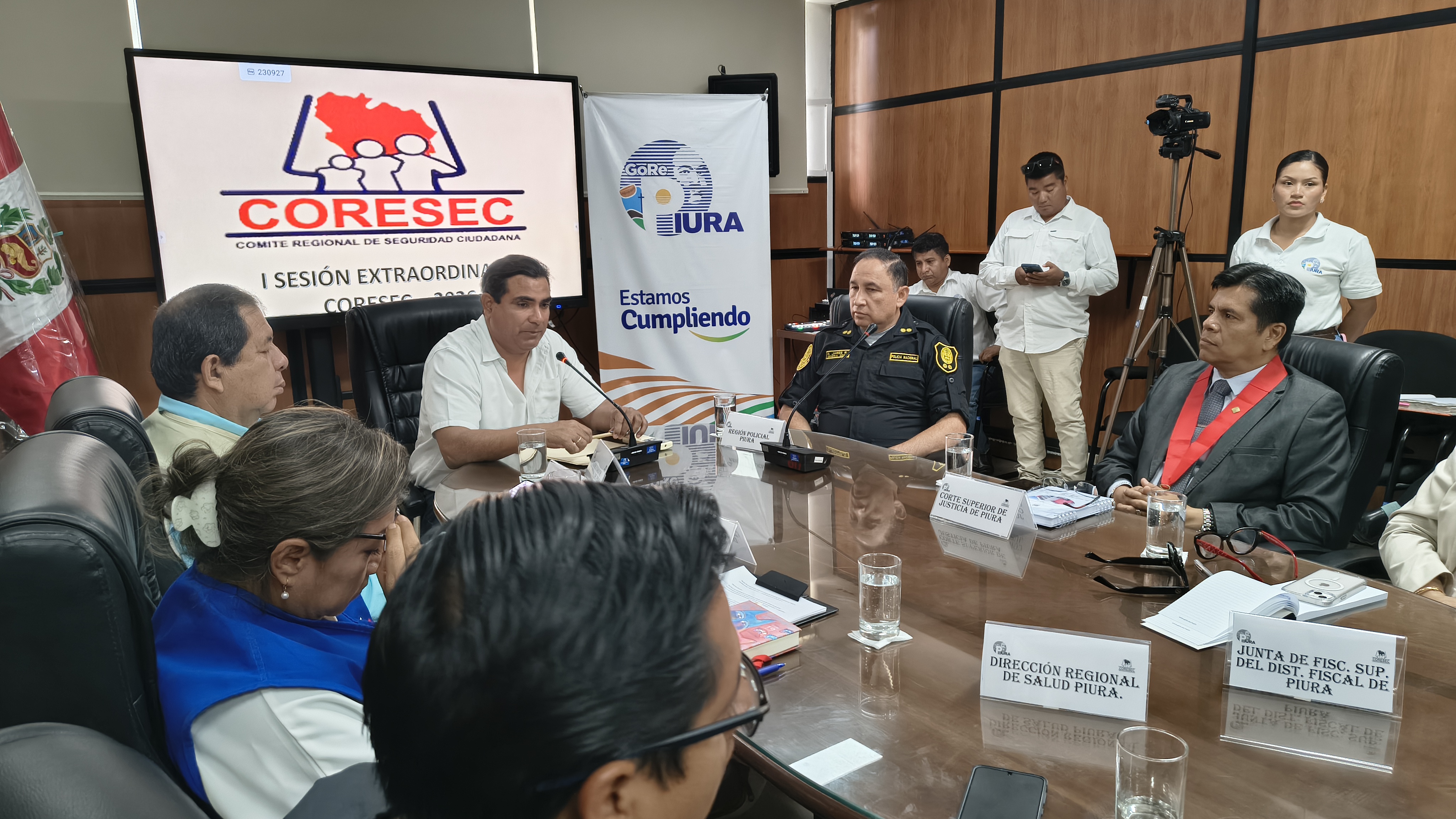 PRESIDENTE DE LA CORTE DE PIURA PARTICIPÓ DE PRIMERA SESIÓN DE CORESEC