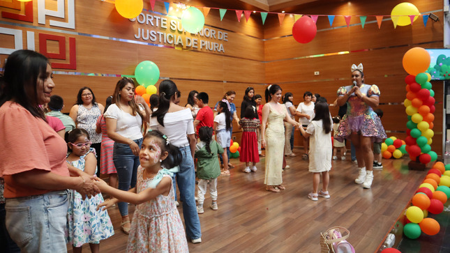 Pequeños integrantes de la familia judicial de Piura participan del programa “Justi Kids” 2026