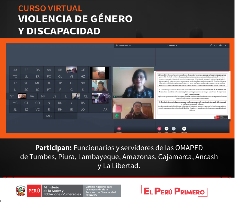 Curso de violencia de género y discapacidad