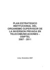 Vista preliminar de documento Plan Estratégico Institucional 2007-2011