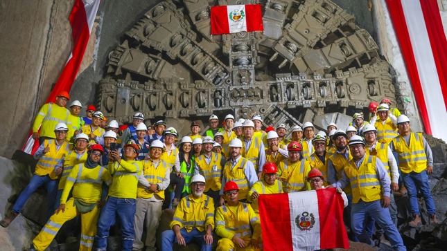 La maquinaria ha construido más de 13 kilómetros de túnel del primer metro subterráneo del Perú y solo resta llegar a la Estación E-04: “Insurgentes” en el Callao.
