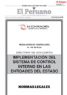 Vista preliminar de documento Resolución de Contraloría Nª 146-2019-CG, aprueba Directiva Nª 006-2019-CG / INTEG Implementación SCI